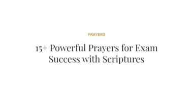 15+ Powerful Prayers for Exam Success with Scriptures
